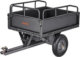 VEVOR Kippanhänger, 226,79 kg Fassungsvermögen, ATV-UTV-Transportanhänger 142x76x70 cm, Kippwa…
