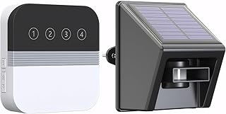 Mengshen Einfahrtsalarm kabelloser Bewegungsmelder 1700 ft Reichweite Solar Alarmanlage DIY Alarm…