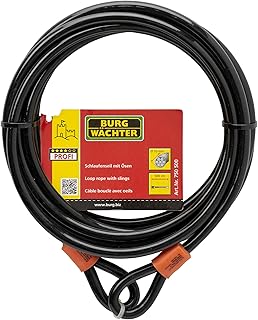 Burg Wächter Sicherheitskabel, Schwarz, 500 cm
