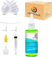 Nextpage Druckkopf Reinigungsflüssigkeit, Druckkopfreiniger Düsenreiniger 100ML zum Reinigen Al…